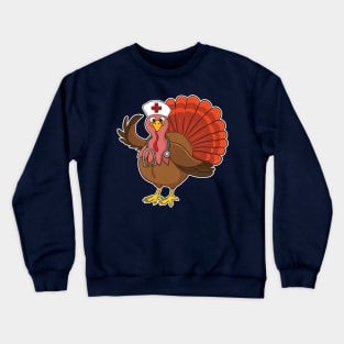 RN Nurse Turkey Thanksgiving Crewneck Sweatshirt